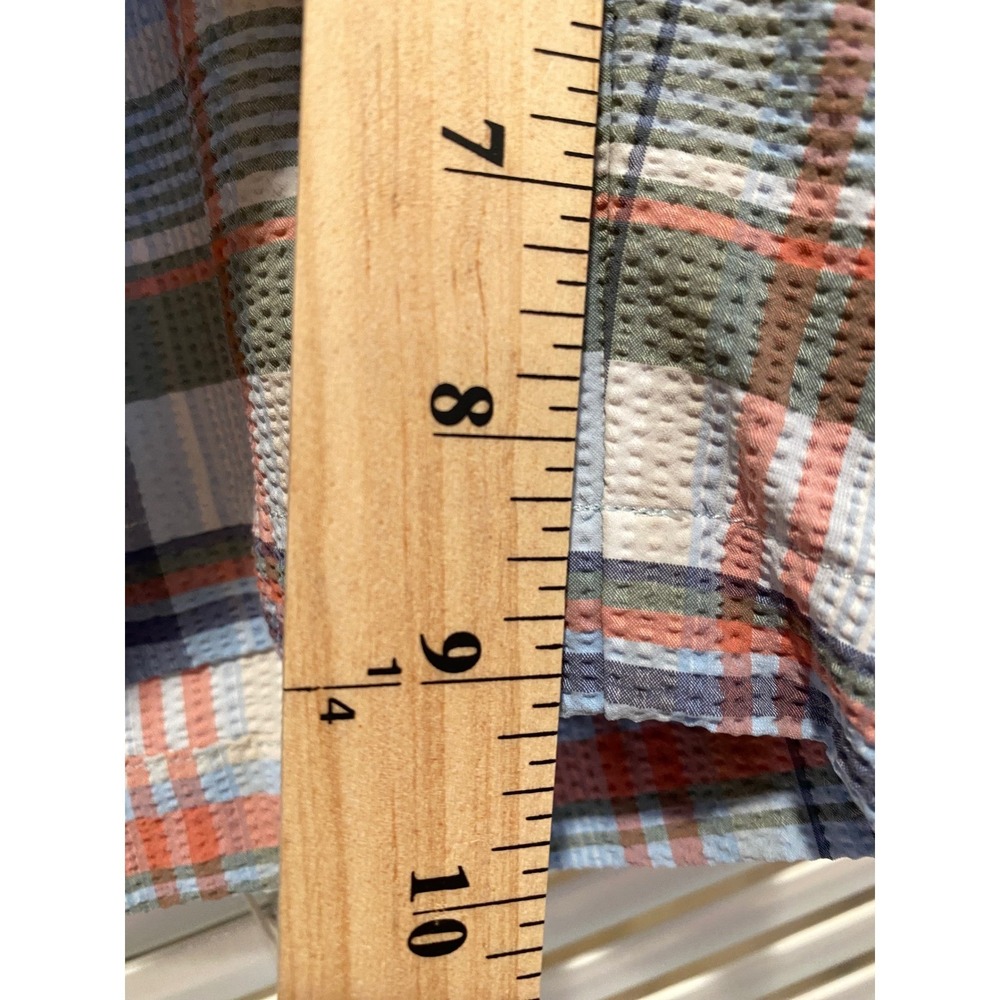 Peter Millar Crown Crafted Plaid Golf Shorts Mens Size 38 Seersucker Textured - Picture 5 of 8